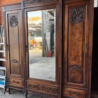 Armadio in stile Barocco Piemontese con specchio