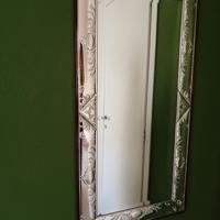 specchio con cornice argento 