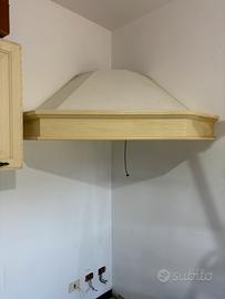 Cappa angolare in legno Lube