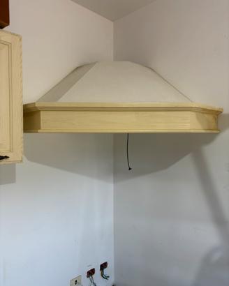 Cappa angolare in legno Lube