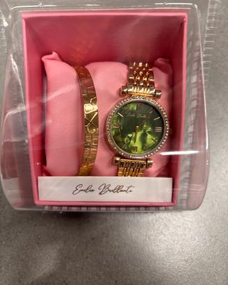 Orologio donna Emilia Brillante oro e verde