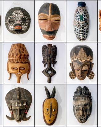 🎭 COLLEZIONE ETNOGRAFICA: 60 MASCHERE AUTENTICHE