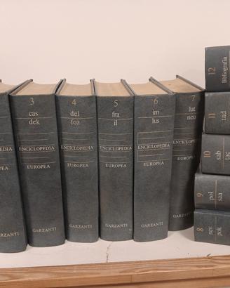 Enciclopedia Europea Garzanti 12 volumi