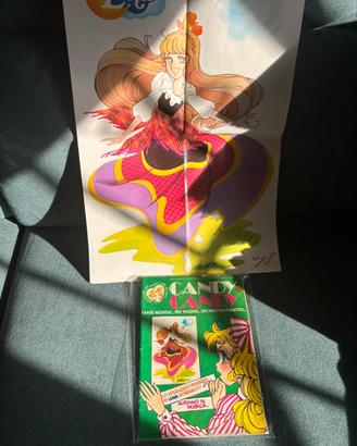Candy Candy giornalino con gadget poster di Luna