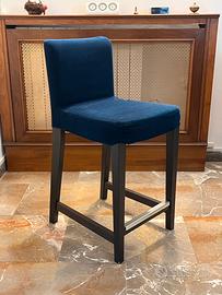 Sgabello Ikea modello Henriksdal fodera blu notte