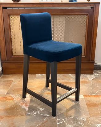 Sgabello Ikea modello Henriksdal fodera blu notte