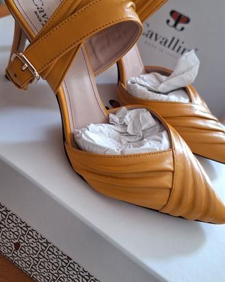 Decollete cavallini  in Nappa Ocra – TG o