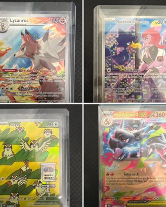 Pokemon lotto 4 carte ar e fullart ita