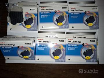 n.6 cartucce compatibili per stampante colore nero