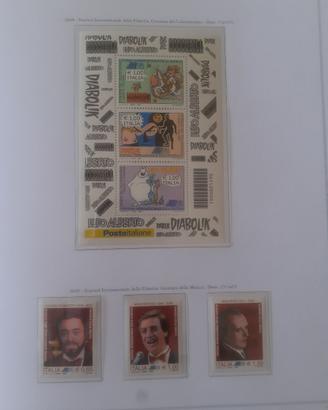 Francobolli Italia nuovi annate sottofacciale