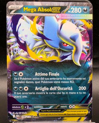 Pokemon Card Mega Absol Ex 086/132 RR Mega Evoluz