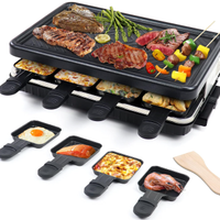 Raclette Grill per 8 Persone Piastra Griglia