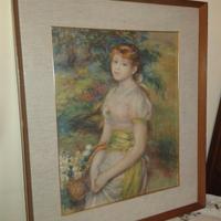 Riproduzione Quadro Giovane Donna con Cesto Renoir