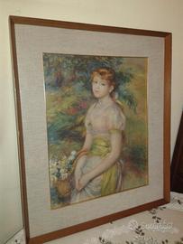 Riproduzione Quadro Giovane Donna con Cesto Renoir