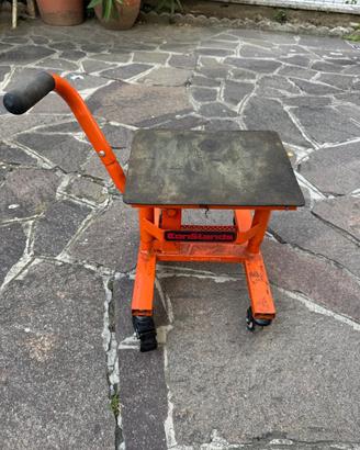 Cavalletto alzamoto con ruote