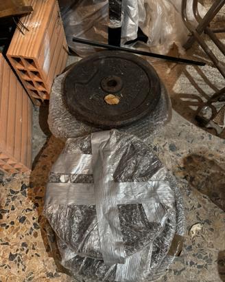 Set completo dischi in ghisa Domyos 108 kg totali