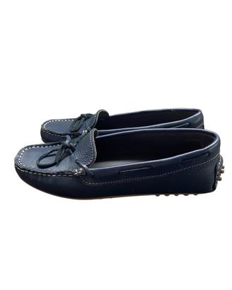 Mocassini donna in vera pelle blu navy – stile dri