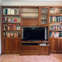 PARETE ATTREZZATA LIBRERIA PORTA TV
