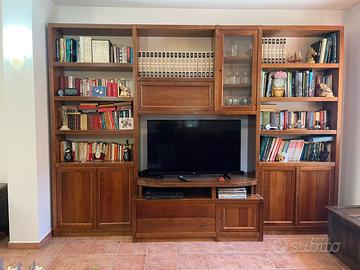 PARETE ATTREZZATA LIBRERIA PORTA TV