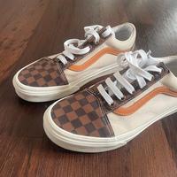 scarpe Vans di pelle e tessuto