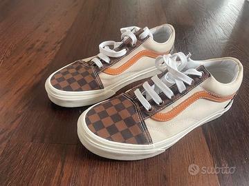 scarpe Vans di pelle e tessuto