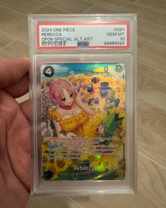One Piece TCG REBECCA OP05-091 SR SP PSA 10 Eng