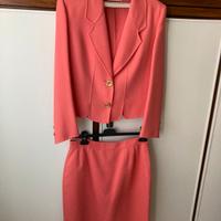 Tailleur in lanetta color rosa Diego Ferranti