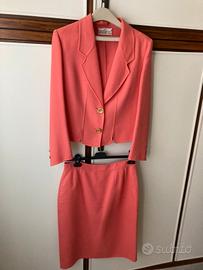 Tailleur in lanetta color rosa Diego Ferranti
