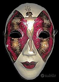 4 VECCHIE MASCHERE VENEZIANE PER CARNEVALE