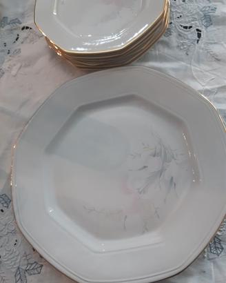 Servizio 6pz Piattini per Dolce+Piatto Grande, bor