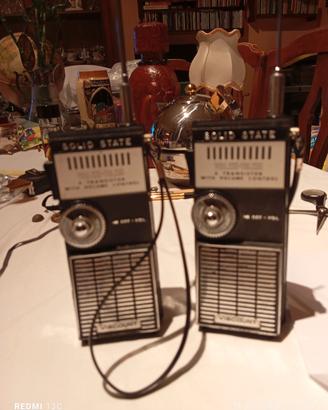 Coppia di Wsllie Talkie vintage Viscount  anni 70