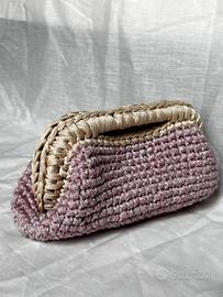 borsa a mano all'uncinetto 