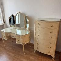 Set toeletta e cassettiera Luigi XV vintage