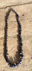 Collana Vintage in pietre naturali blu 