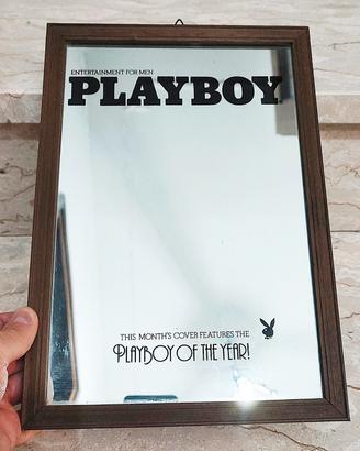 Specchio decorativo vintage Playboy (anni '80/'90)