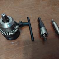 mandrino punte cavo acciaio 3mm e morsetti.