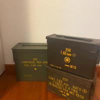 LOTTO CASSETTE PORTA MUNIZIONI