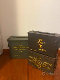 LOTTO CASSETTE PORTA MUNIZIONI