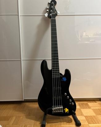 Basso elettrico a 5 corde - squier jazz bass