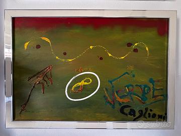 Quadro Stefano Caglioni astratto del 2002