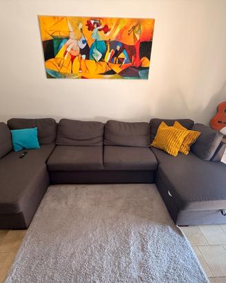 Divano letto a U