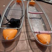 canoa trasparente kajak trasparente 