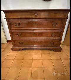 Como’ / Cassettine 4 cassetti in noce