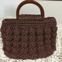 Borsa in cordino marrone 