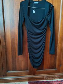 vestito tubino blu