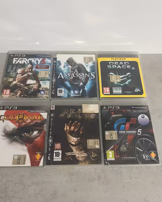 Lotto 6 Giochi PS3 (God of War, Dead Space)