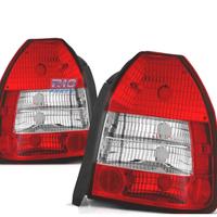 FANALI PER HONDA CIVIC 95-01 3P ROSSO CRISTALLO