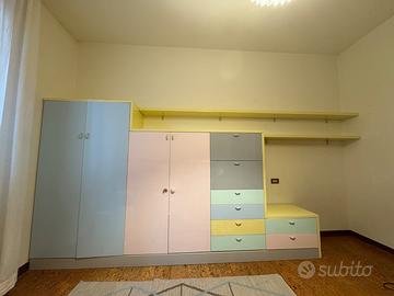 Armadio cameretta bambini colorato e capiente