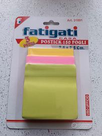 Postick 150 fogli Fatigati post-it 3 pezzi 150 fog