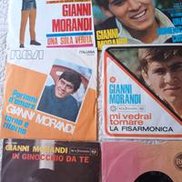 Sei vinili 45 giri Gianni Morandi 